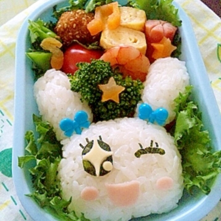 簡単キャラ弁☆たまごっち　ラブリっち♡のお弁当